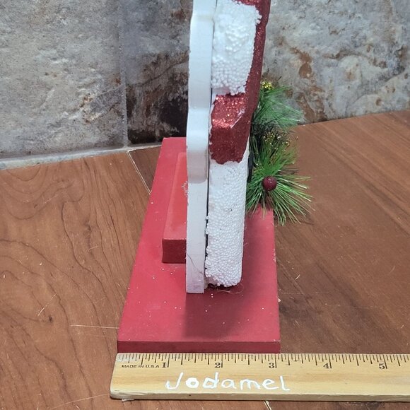 Welcome Front Door Sign Christmas Decor Wooden Welcome Snowman Hand Painted - Picture 5 of 9